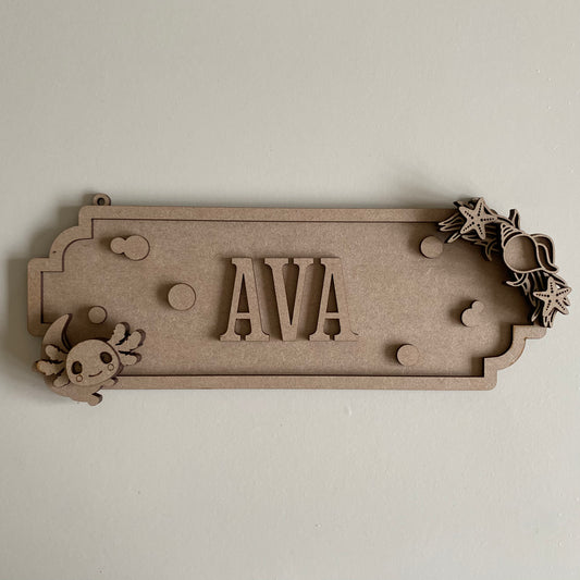 30cm Axolotl Street Sign