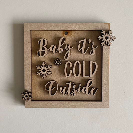 9cm Baby It's Cold Outside Mini Frame