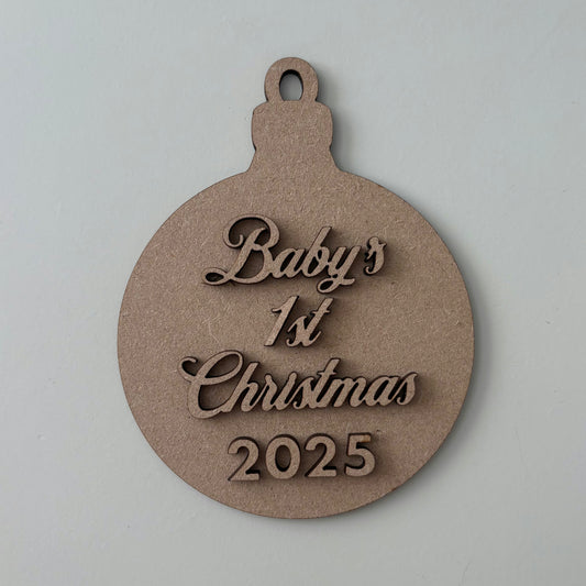 13cm Baby's 1st Christmas Bauble