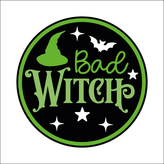 20cm Bad Witch Sign