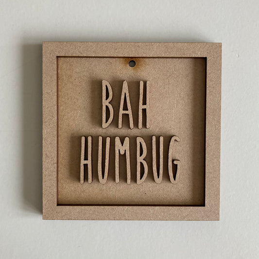 9cm Bah Humbug Mini Frame