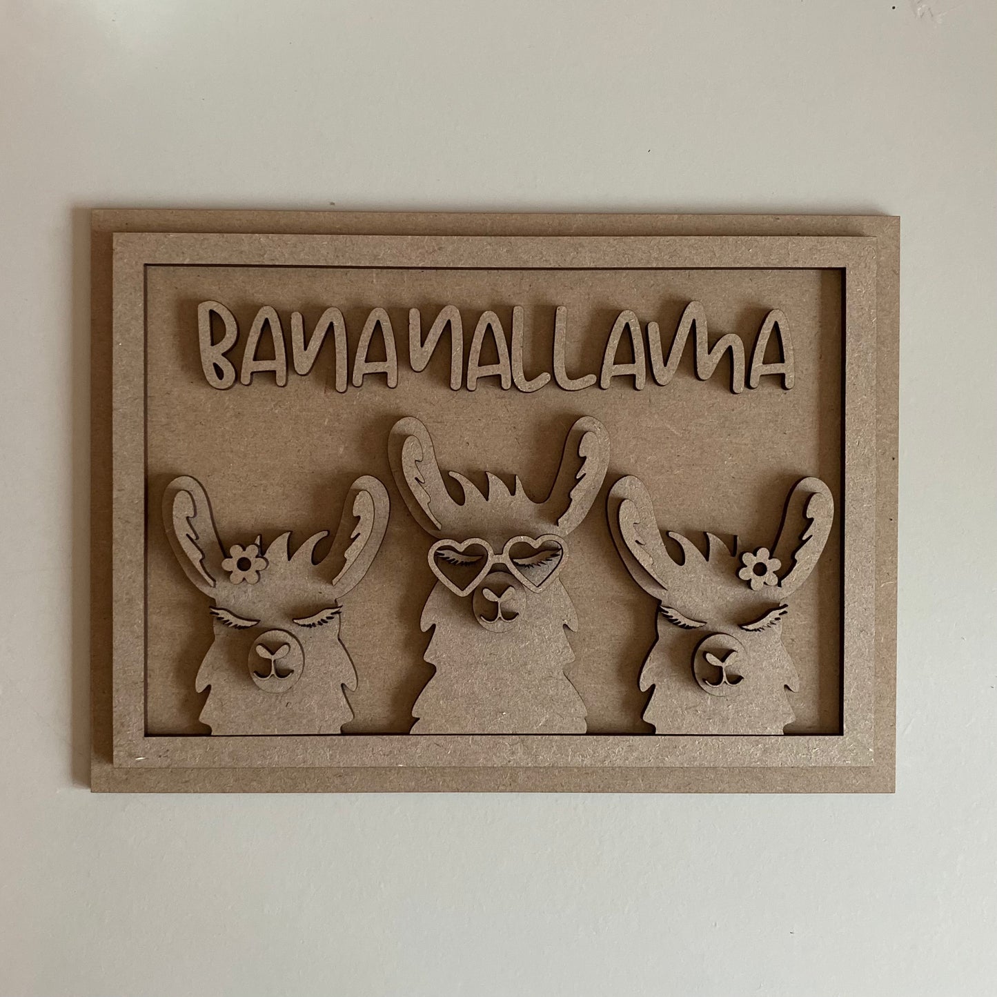25cm Bananallama Sign