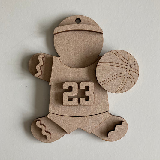10cm Basketball Gingerbread Character
