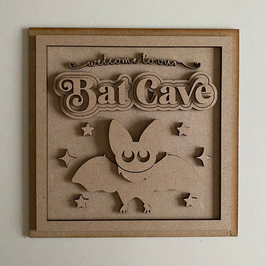 19cm Bat Cave Sign