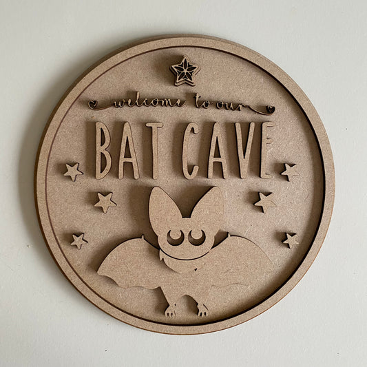 20cm Bat Cave Sign