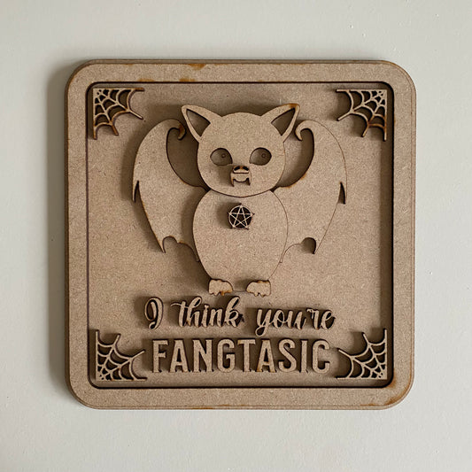 19cm Fangtastic Sign