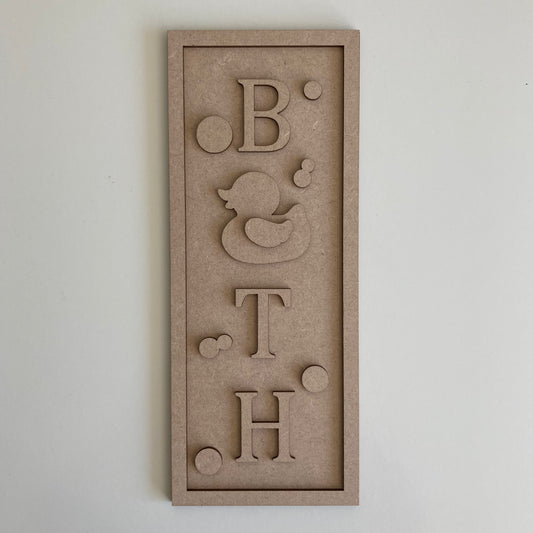 30cm Bath Duck Sign