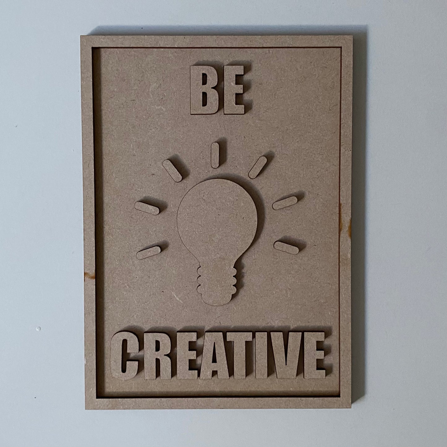 25cm Be Creative Science Sign