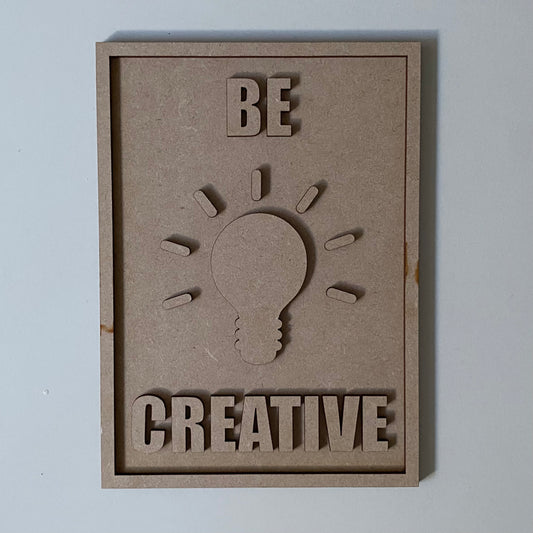 25cm Be Creative Science Sign