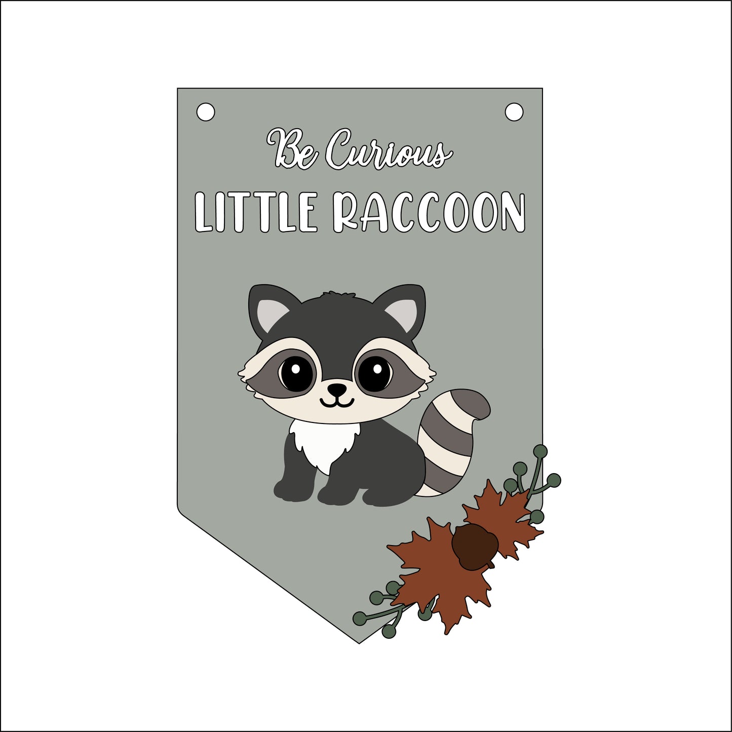 20cm Be Curious Little Fox Flag