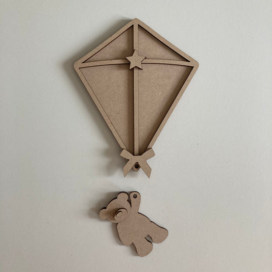 25cm Kite & Bear Plaque