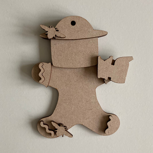 10cm Beekeeper Gingerbread Character