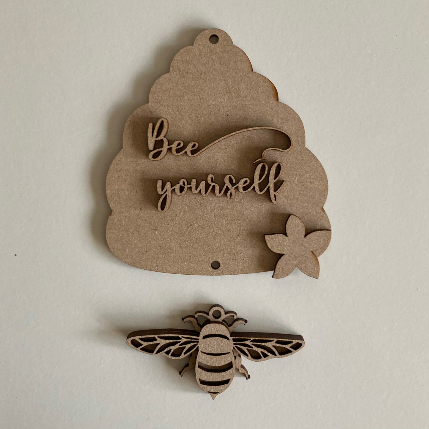 10cm Bee Yourself Bee Hive & Bee Dangly Decoration