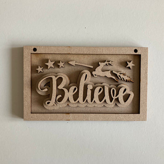 13cm Believe Mini Frame
