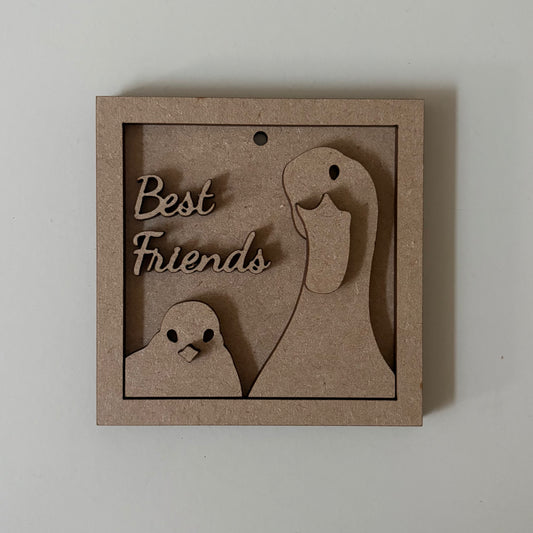 9cm Best Friends Chick & Duck Mini Frame