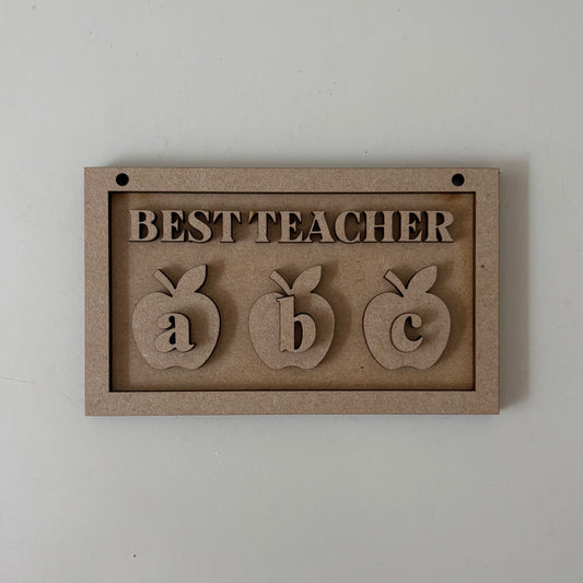 13cm Best Teacher ABC Mini Frame