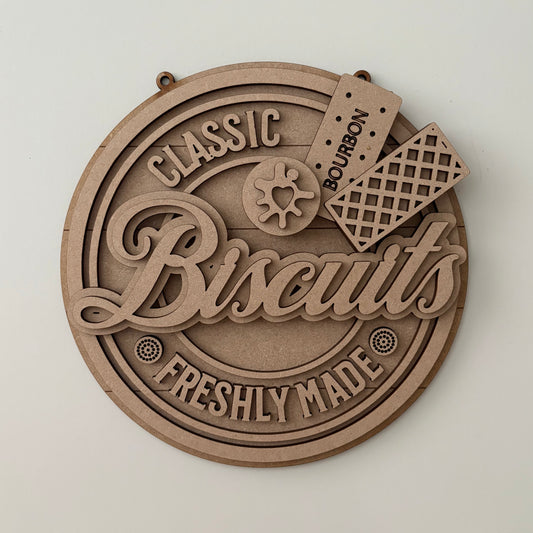 20cm Biscuits Sign
