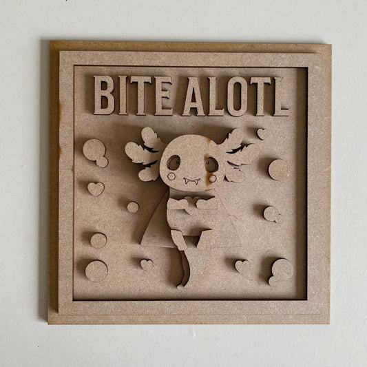 19cm Bite Alotl Sign