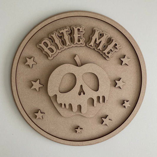 20cm Bite Me Sign