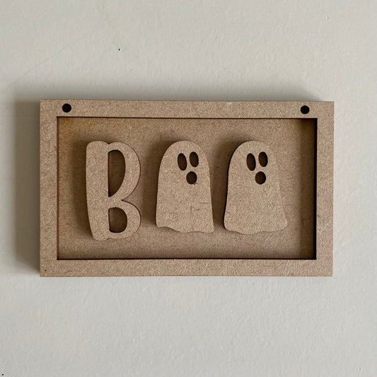 13cm Boo Ghosts Mini Frame