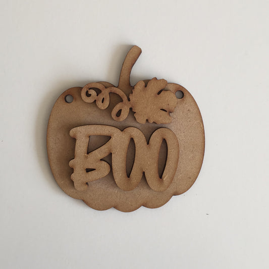 9cm Pumpkin Boo! Decoration