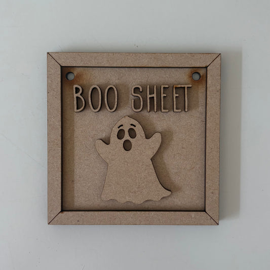 9cm Boo Sheet Ghost Mini Frame
