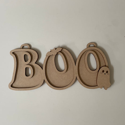 30cm Boo Sign