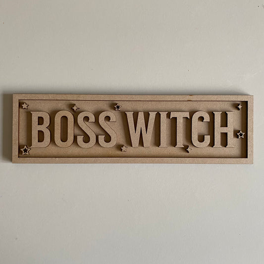 30cm Boss Witch Sign