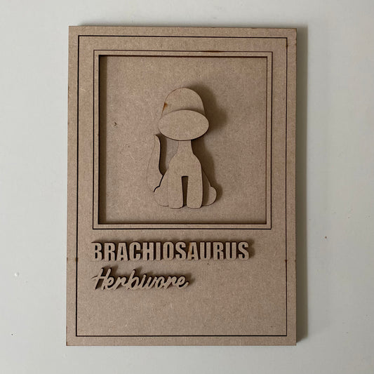 25cm Brachiosaurus Dinosaur Sign