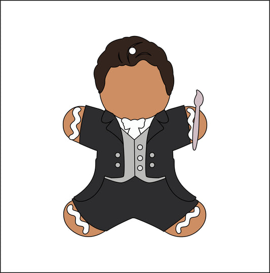 10cm Artist Regency Gingerbread Character