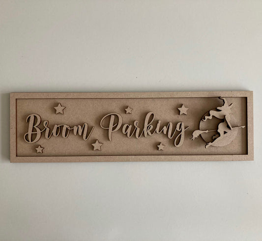 30cm Broom Parking Sign