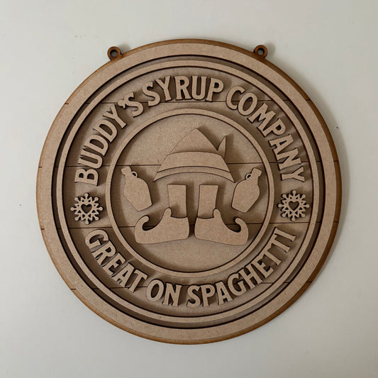 20cm Buddy's Syrup Company Sign