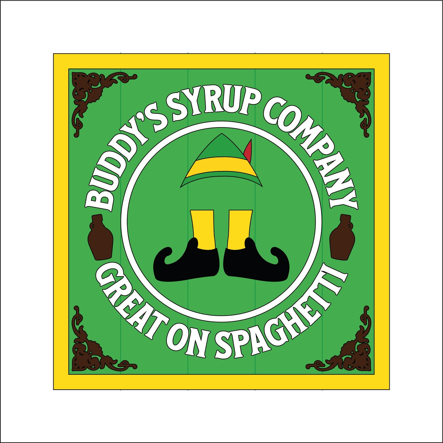 19cm Buddy's Syrup Company Sign