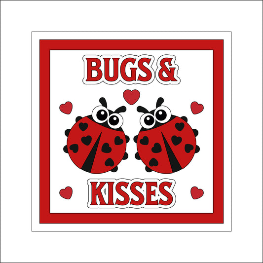 19cm Bugs & Kisses Ladybird Sign