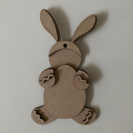 10cm Bunny Ears and Easter Egg Gingerbread Character