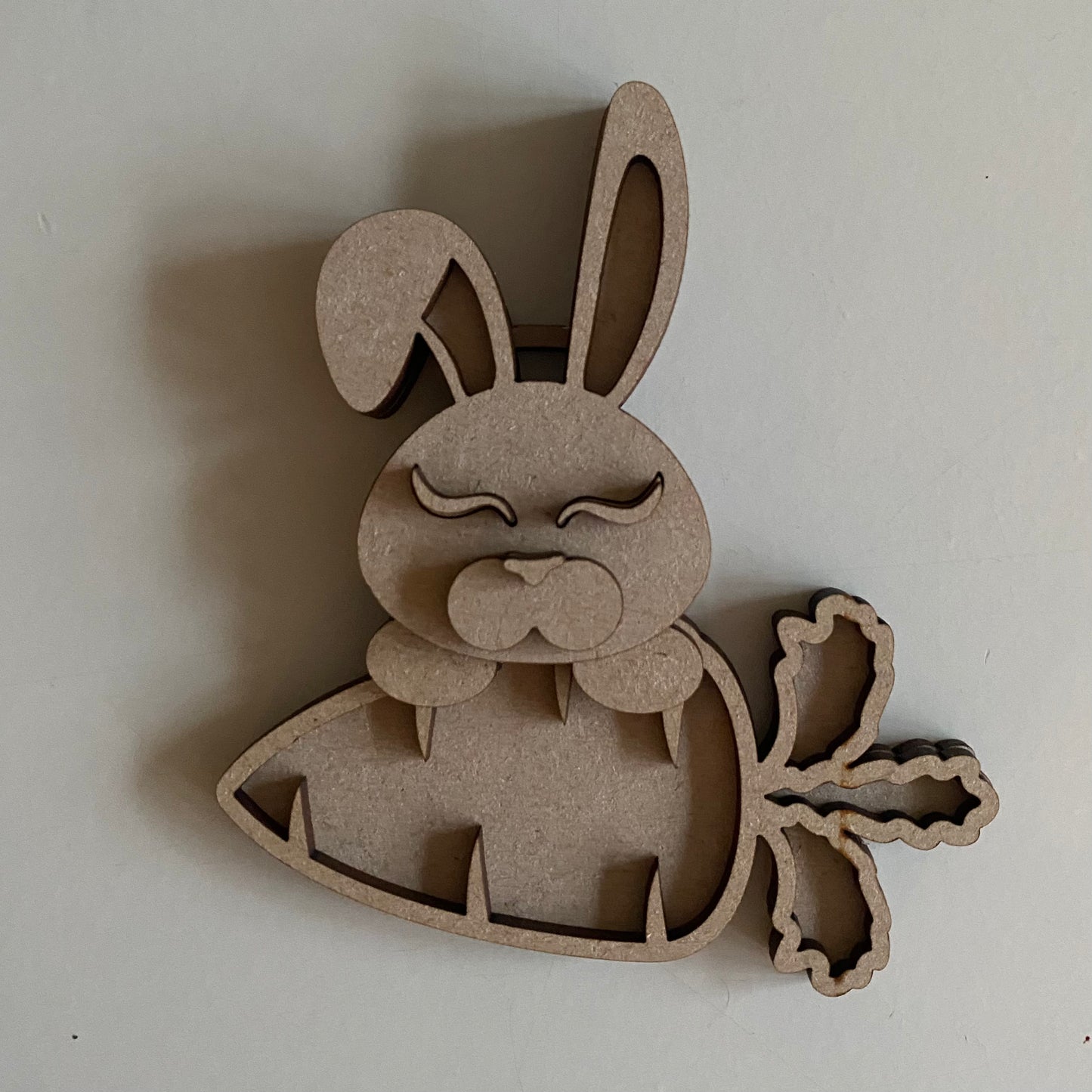 12cm Bunny & Carrot Decoration