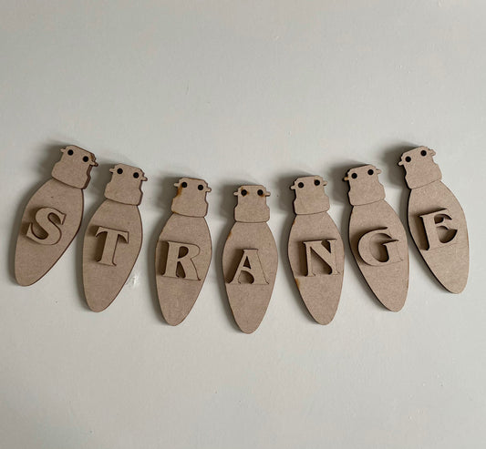 12cm Approx (Per Light) Personalised Christmas Lights Bunting