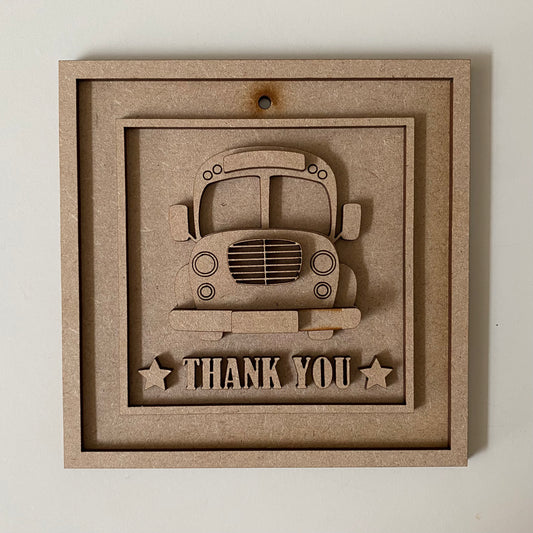15cm Thank You Bus Sign
