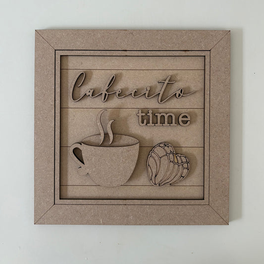 19cm Cafecito Sign