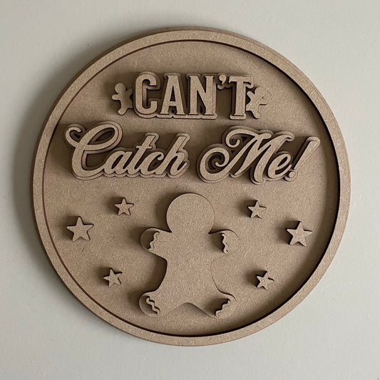 20cm Can't Catch Me Sign