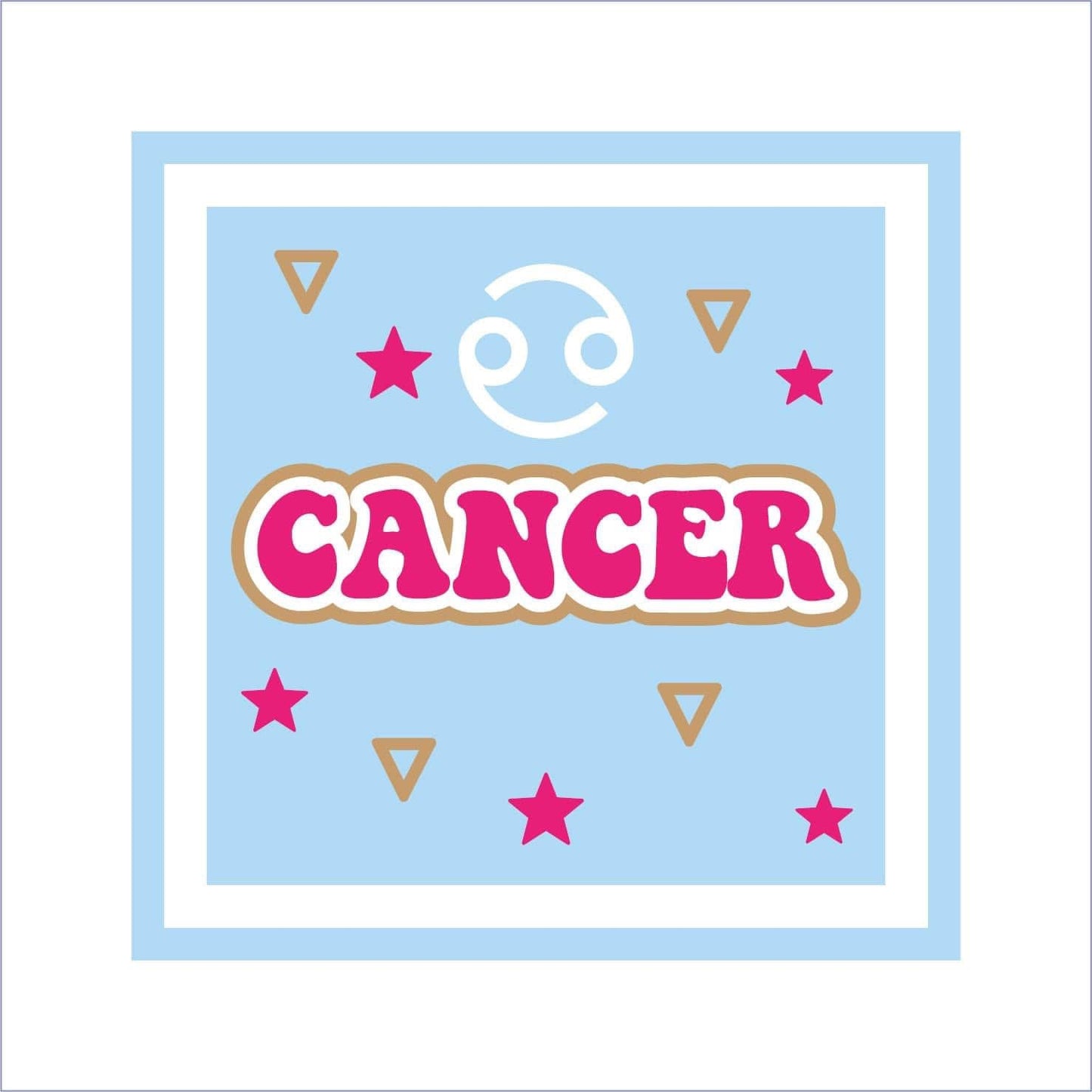 19cm Cancer Symbol Sign