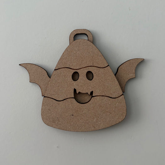 7cm Candy Corn Cutie Vampire Bat Decoration