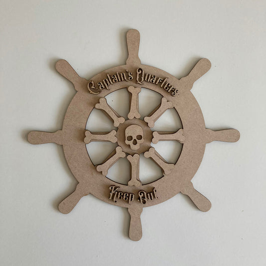 22cm Captain's Quarters Keep Out Sign