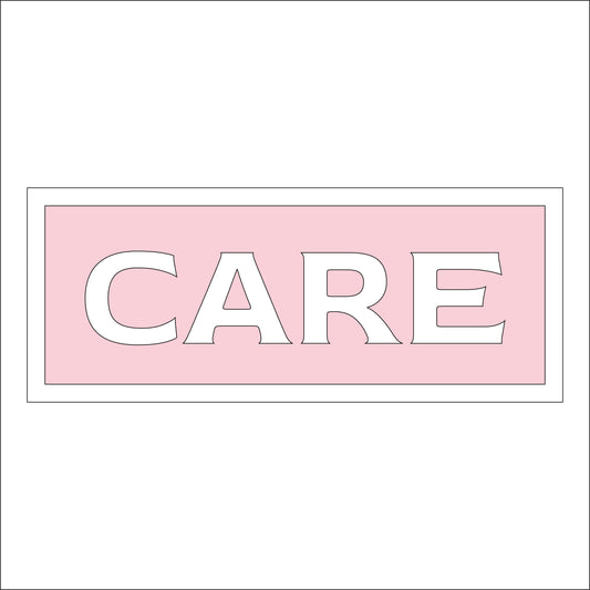 30cm Care Sign