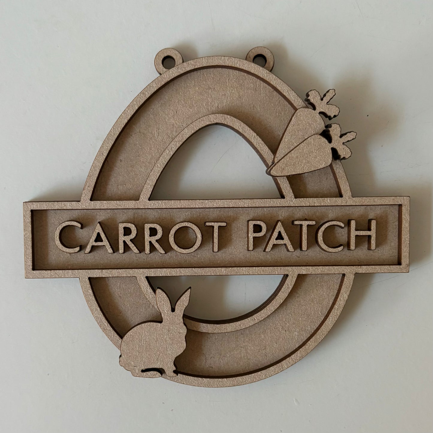 13cm Carrot Patch Egg Decoration