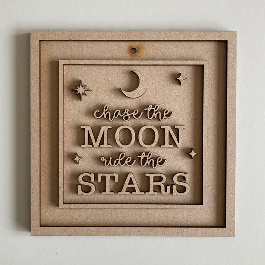 15cm Chase The Moon Ride The Stars Sign