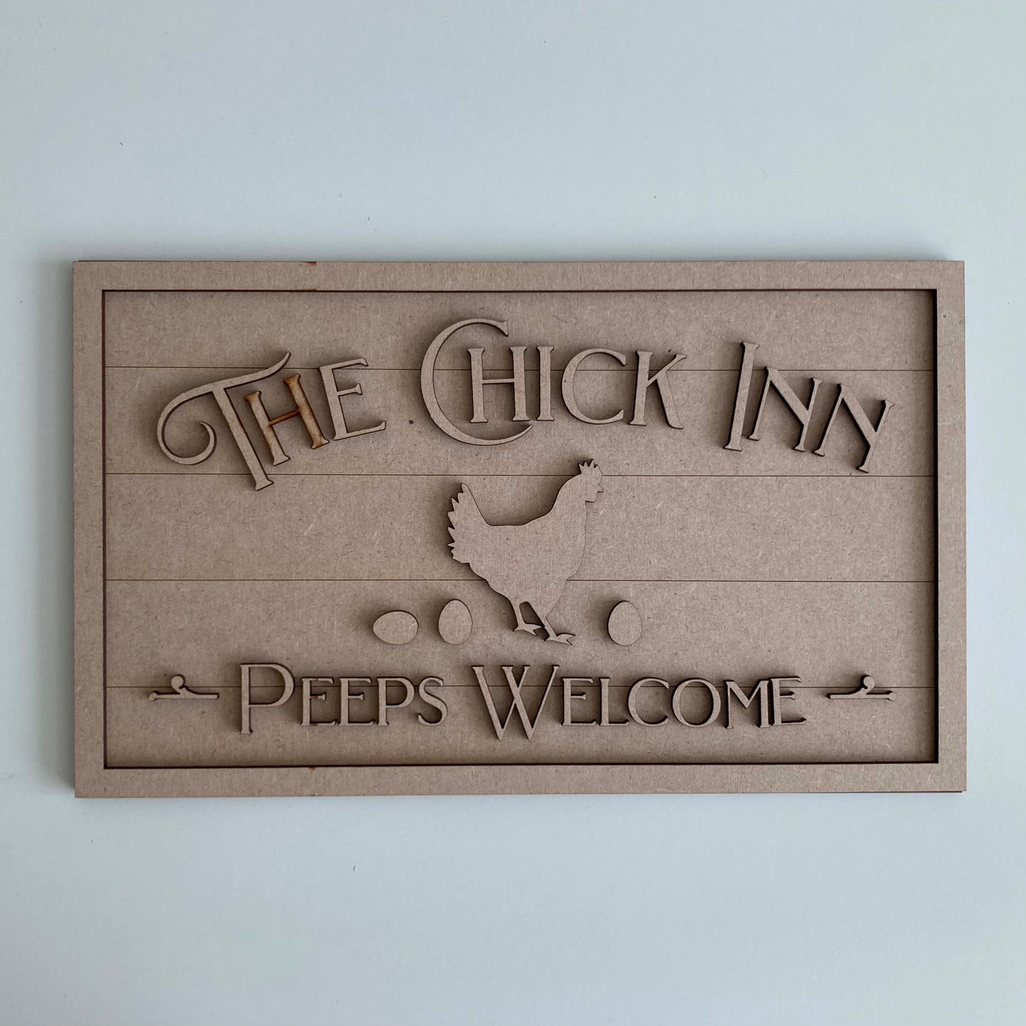 30cm The Chick Inn Sign