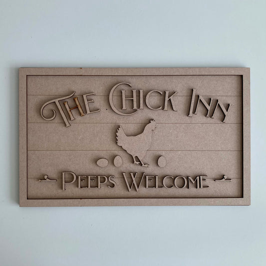 30cm The Chick Inn Sign