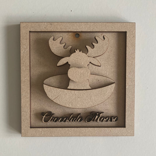 9cm Chocolate Moose Mini Frame