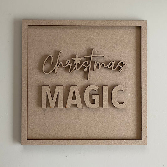 19cm Christmas Magic Sign